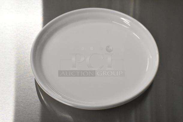 White ITI 10125354 plate, pristine condition, smooth finish, part of auction set with bowls and Steelite coffee spoons.
