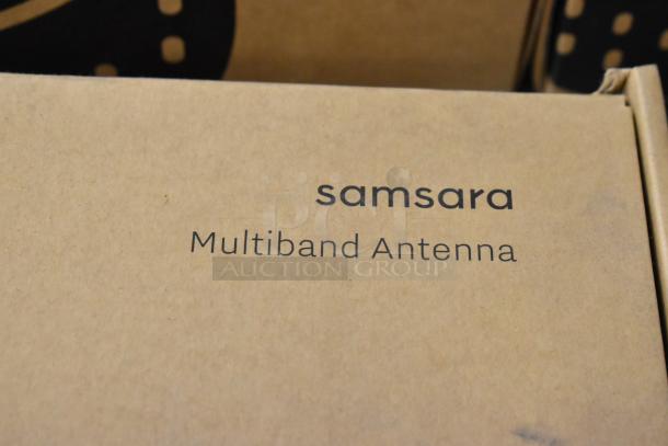 Samsara Multiband Antenna box showing brand and model, part of 9 new scratch-and-dent Samsara items for auction.