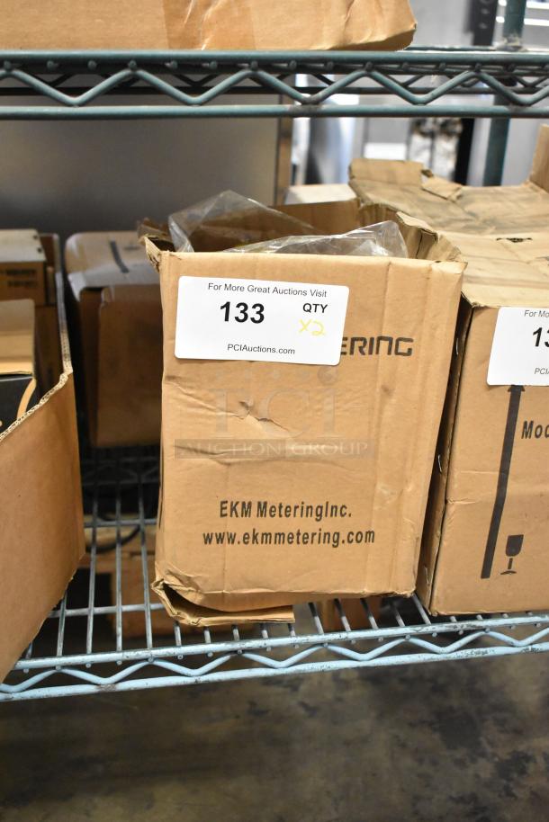 2 boxes of EKM EKM-PGM.75 0.75 in. Pulse Output Gas Meters, brand new, scratch and dent, 2 times your bid.