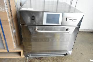 Merrychef eikon e4 stainless steel rapid cook oven, electric, 208/240V, 1 phase, touchscreen, used, good condition.