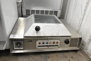 Multivac A300/22 metal commercial countertop vacuum sealer with control panel, 220 volts, 1 phase, used condition.