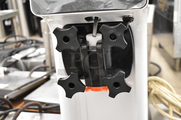 BRAND NEW Vevor BQL-9200ST stainless steel soft serve ice cream machine, commercial countertop, 110V, visible valve system.