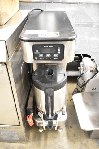 2020 Bunn ICB SH Stainless Steel Commercial Countertop Coffee Machine w/ Hot Water Dispenser, Satellite Server. 120/208 Volts, 1 Phase. - Item #1204505