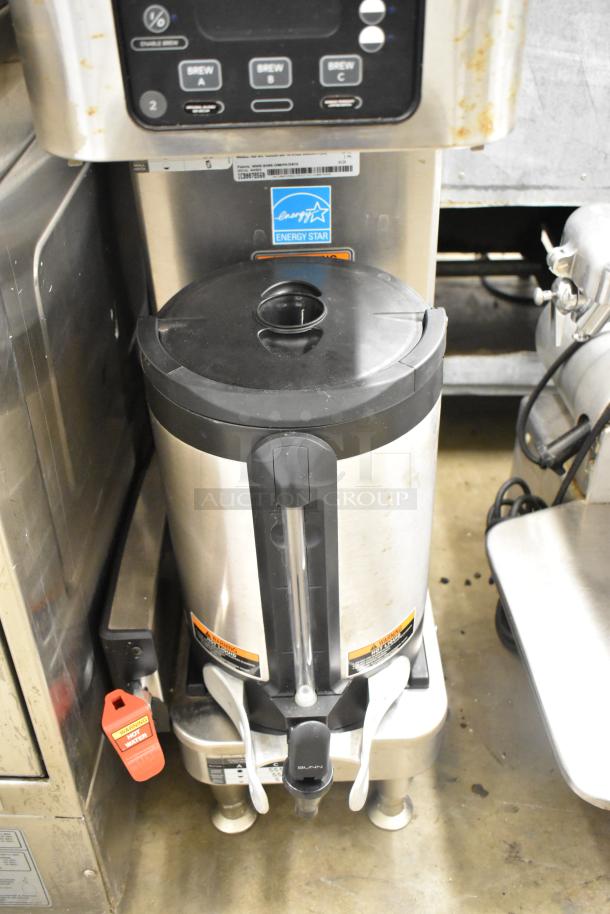 2020 Bunn ICB SH stainless steel commercial coffee machine with hot water dispenser and satellite server, Energy Star rated.