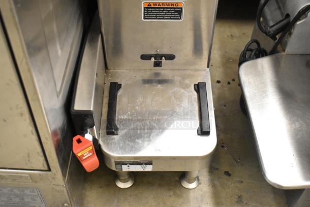 2020 Bunn ICB SH stainless steel coffee machine with hot water dispenser, satellite server. Features 120/208 volts, 1 phase.