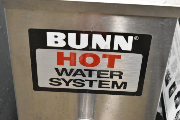 2017 Bunn HW2 Stainless Steel Hot Water Dispenser, 120V, commercial countertop model. "Bunn Hot Water System" label visible.