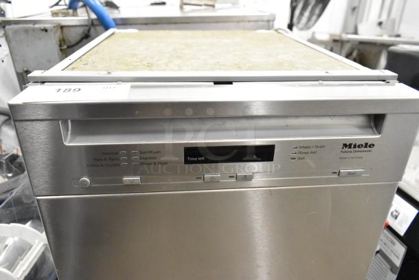 Miele G4700SCi stainless steel undercounter dishwasher with digital controls and multiple wash settings, model G4700SCi.