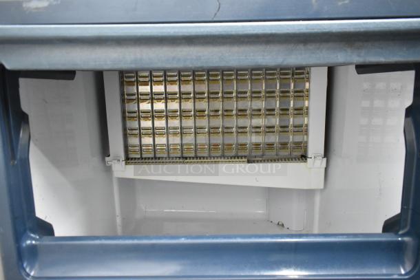 Blue Air BLUI-150A ice machine interior, stainless steel, showing grid ice-making elements. 115V, 1 phase.