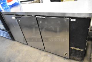 Beverage Air BB72 stainless steel undercounter cooler, 3 doors, 115 volts, 1 phase, used condition, commercial-grade.