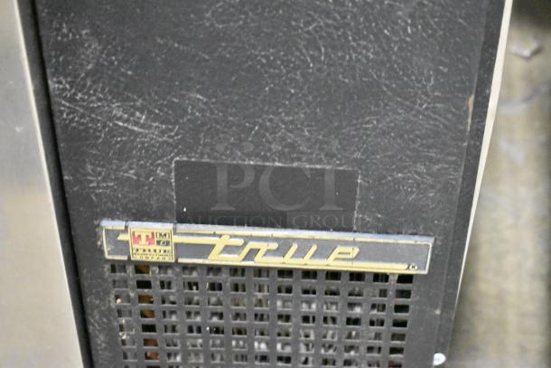 Stainless steel commercial cooler with three doors by Beverage Air, model BB72, 115 volts, 1 phase, slight wear.