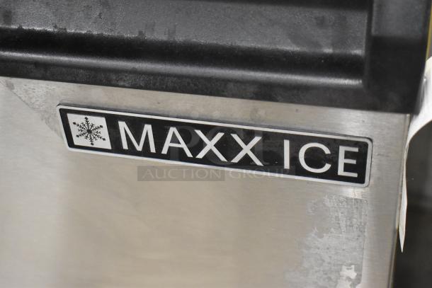 Maxx Ice MIM250 stainless steel ice machine, undercounter, self-contained, 115V, 1 phase, 2024 model.
