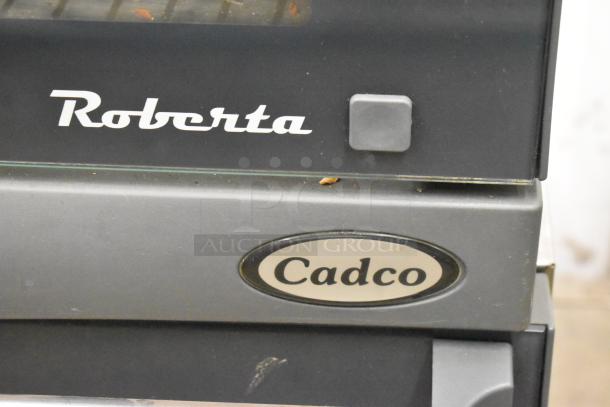 2016 Cadco Unox Roberta XAF003 convection oven, stainless steel, electric, 120V, visible logos, good condition.