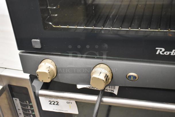 2016 Cadco Unox Roberta XAF003 convection oven, stainless steel, 120V, 1 phase, worn knobs, PCI Auctions tag #222.