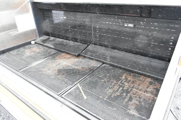Killion PFW-74-43-48-V-N-MOBILE metal merchandiser, open display, used, visible wear, 208/230V, 1 phase power.