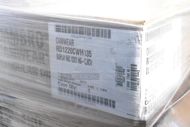 82 new scratch and dent Camwear display items, including RD1220CWH135 covers. Sold in bulk, 82 times bid value.