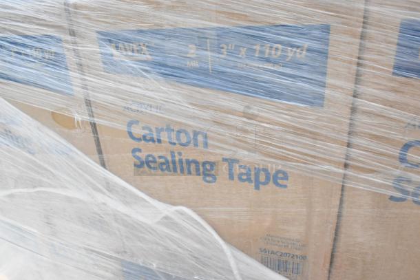 Lavex 2 Mil Clear Acrylic Carton Sealing Tape, 3" x 110 yds, 24 cases. Brand new with slight packaging scratches.