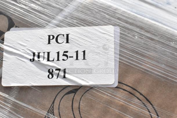 115 new boxes of Choice Wide Mouth Lid and Bands for canning jars, scratch and dent condition, label PCI JUL15-11 871.