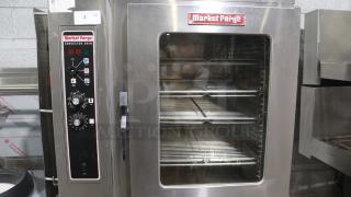 MARKET FORGE MFC-101 S/AA electric combi commercial steamer, stainless steel, visible dials and controls, excellent condition.