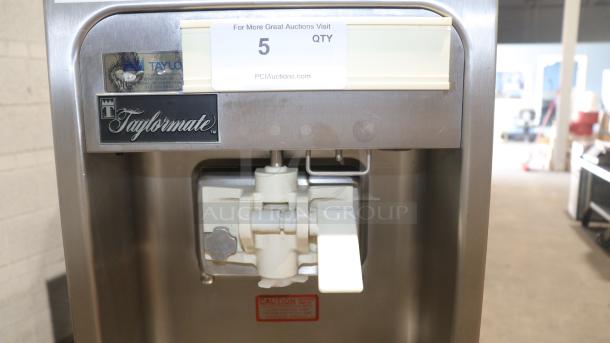 NEW Taylor Y150-12 single flavor soft serve freezer, stainless steel, Taylormate label, pristine condition.