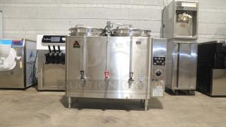 American Metal Ware 7776E Twin 6 Gallon Pump Mid Line Coffee Urn - Item #1201542
