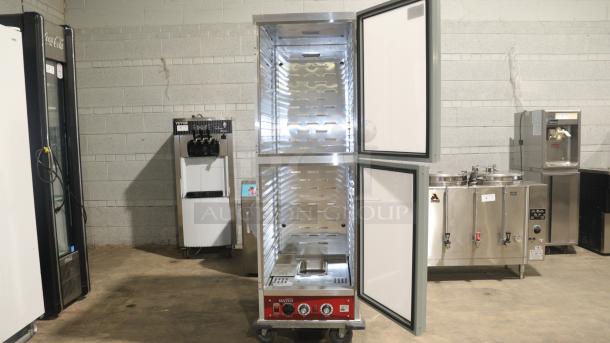 Avantco HPI-1836 full-size insulated heated holding/proofing cabinet with clear door, on wheels, excellent condition.