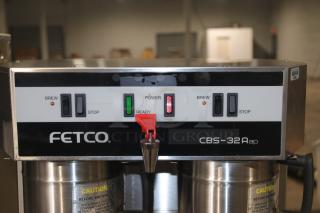 Used Fetco CBS-32Aap Stainless Dual Coffee Brewer Machine 120/208-240V - Item #1202256