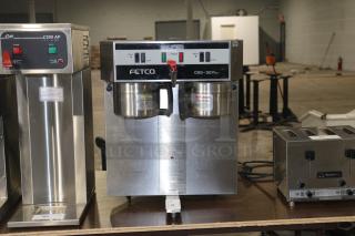 Used Fetco CBS-32Aap Stainless Dual Coffee Brewer Machine 120/208-240V - Item #1202256