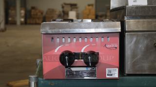 Avantco Chef Series CAG-R-2-12, 2 burner cooktop, in good condition, with visible control knobs and branding.