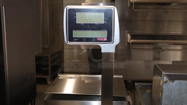 NEW Tor Rey W-LABEL40LP digital scale, dual display, stainless steel platform, model W-LABEL40LP, ideal for precise measurement.