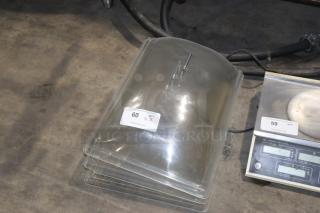 Clear plastic ROYAL PRODUCT case cover, slightly curved, with label indicating quantity of 3. Good condition.