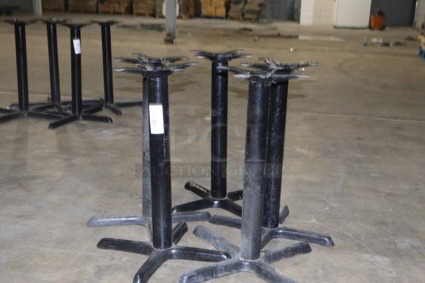 FLAT Tech KX30 self-stabilizing black table bases, model CT2006, shown in used condition with visible labels.