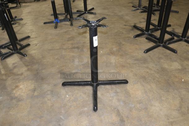 FLAT Tech KX30 30" x 30" self-stabilizing black table base, model CT2006, in used condition.