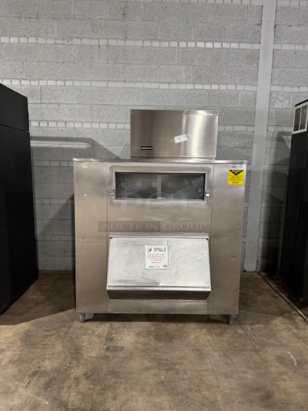 KOLD DRAFT GT351AHK upright ice storage bin, 1000 lbs capacity, stainless steel, exclusive ice control, industrial use.