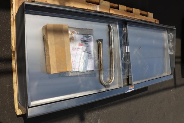 BRAND NEW SCRATCH-N-DENT Cooking Performance Group GT-CPG-72-NL 72" gas griddle with thermostatic controls; burner needs reattachment.