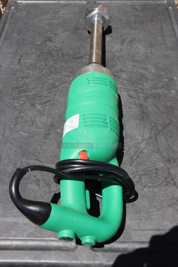 AvaMix IBHD12 12" heavy-duty immersion blender, green, variable speed, 1 1/4 hp, brand new, serial number 2024120001.