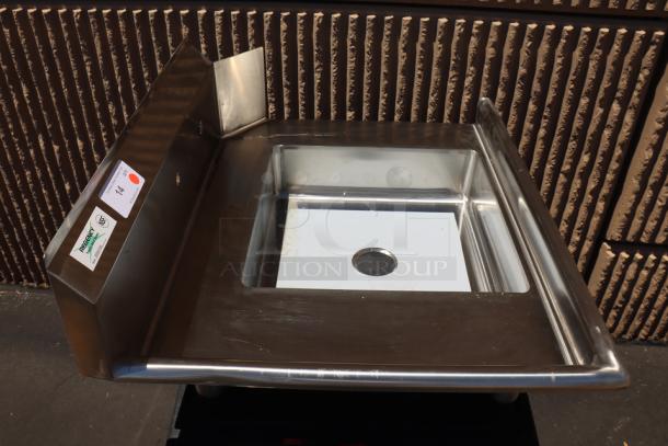 Regency 600DDT36L soiled dish table, 16-gauge stainless steel, 3' length, left drainboard, new with scratch-n-dent condition.