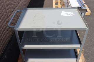 Brand new Lavex 275FSUC24362 36"x24"x35" steel utility cart, two shelves, fully welded, scratched paint on corner.