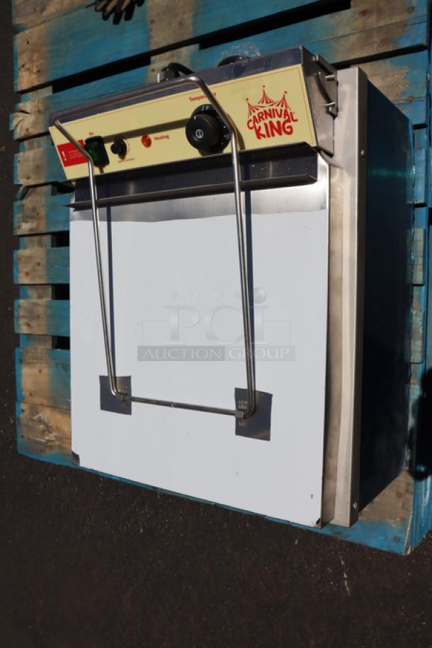 Brand new Carnival King DFC18001 funnel cake/donut fryer, 25 lb. capacity, 120V, 1800W, minor scratches, no original packaging.