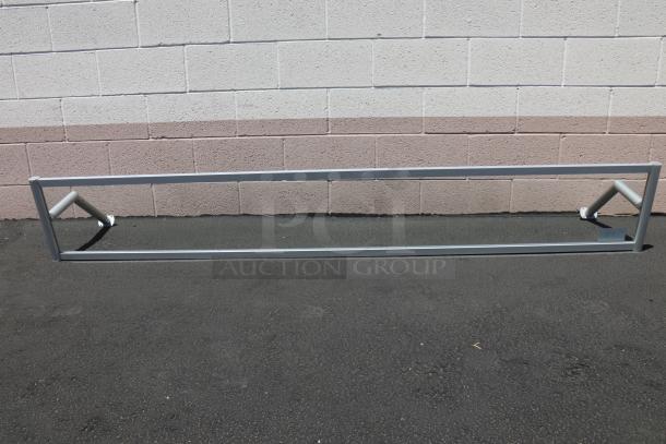BRAND NEW Vollrath N98636 87" single-sided buffet sneeze guard, contemporary style, missing small pieces, no packaging.