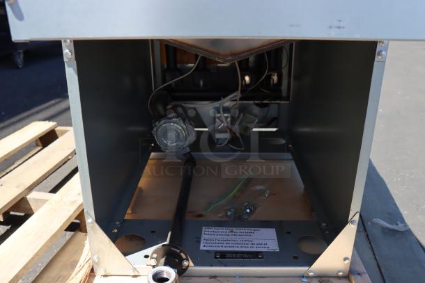 Wolf by Vulcan WF400-1 natural gas floor fryer, model 950WF400N, 45-50 lb capacity, 120,000 BTU, S/N: DV 1198655.
