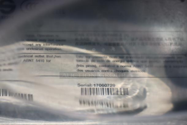 BRAND NEW Avery-Dennison ADTP1BA01NA Tabletop Barcode Label Printer, S/N: 17060729, visible serial label.