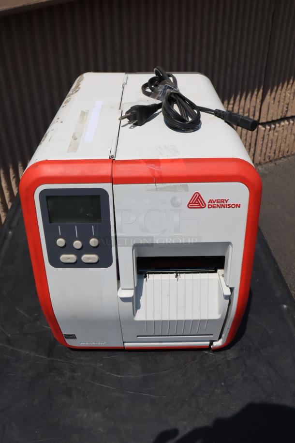 Avery-Dennison ADTP1BA01NA barcode label printer, new condition, with power cord. Model ADTP1, S/N: 19085204.
