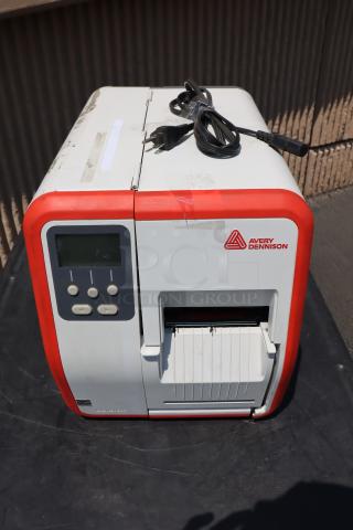 Avery-Dennison ADTP1BA01NA barcode label printer, new condition, with power cord. Model ADTP1, S/N: 19085204.