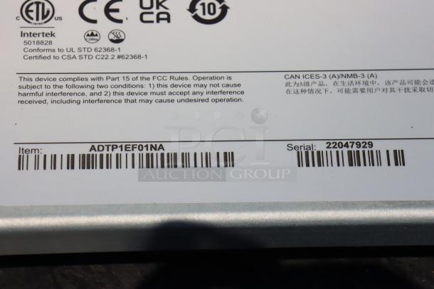 Avery-Dennison ADTP1EF01NA Barcode Label Printer, S/N: 22047929, brand new, tabletop model.