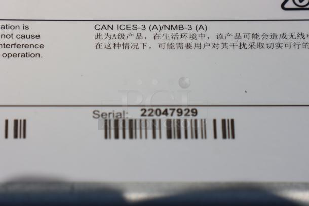 BRAND NEW Avery-Dennison ADTP1EF01NA Barcode Label Printer, Model ADTP1, S/N: 22047929, shown with serial label.