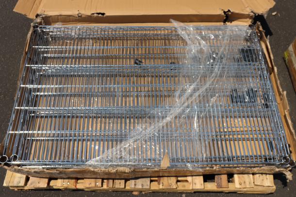 Regency 460EC3048 30" x 48" chrome wire shelf, original packaging damaged, possible scratches and dents, new condition.