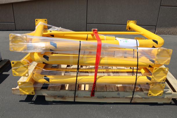 Brand new Vestil HPRO-72-42-4 steel machinery guards, model 736HPR072424. Six units, 72"x42"x4", secured on pallet.