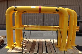 BRAND NEW Vestil HPRO-60-42-4 high-profile steel machinery guard, 60"x42"x4". Scuff marks, tiny dents, chipped paint.