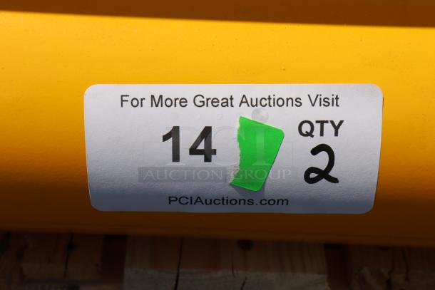 BRAND NEW Vestil HPRO-60-42-4 Steel Guard, 60"x42"x4". Scuff marks, tiny dents, chipped paint. Qty 2 per bid.