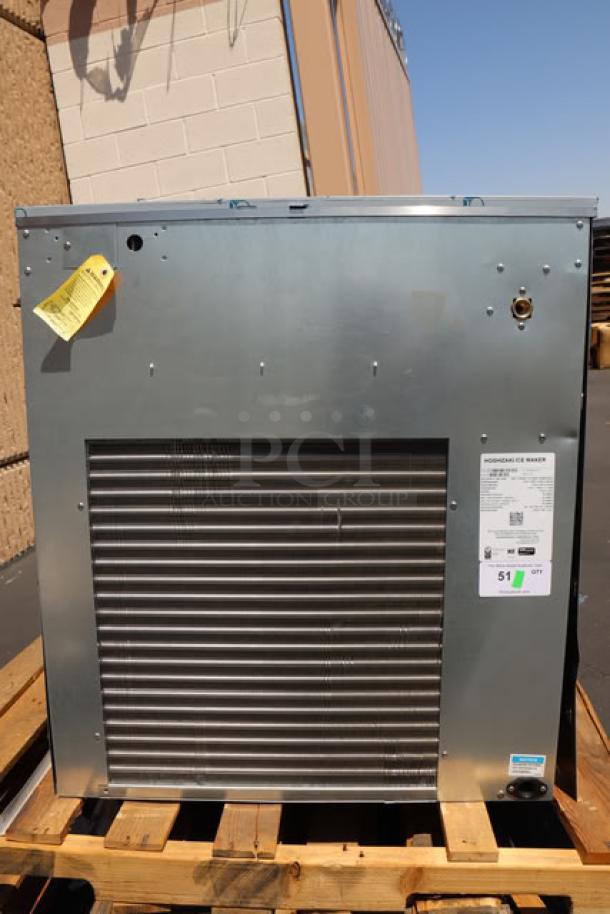 New Hoshizaki F-1501MAJ-C modular air-cooled ice machine, 1327 lb. capacity, top and side panels scratched, dented.
